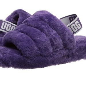 UGG fluff yeah slide slippers violet bloom